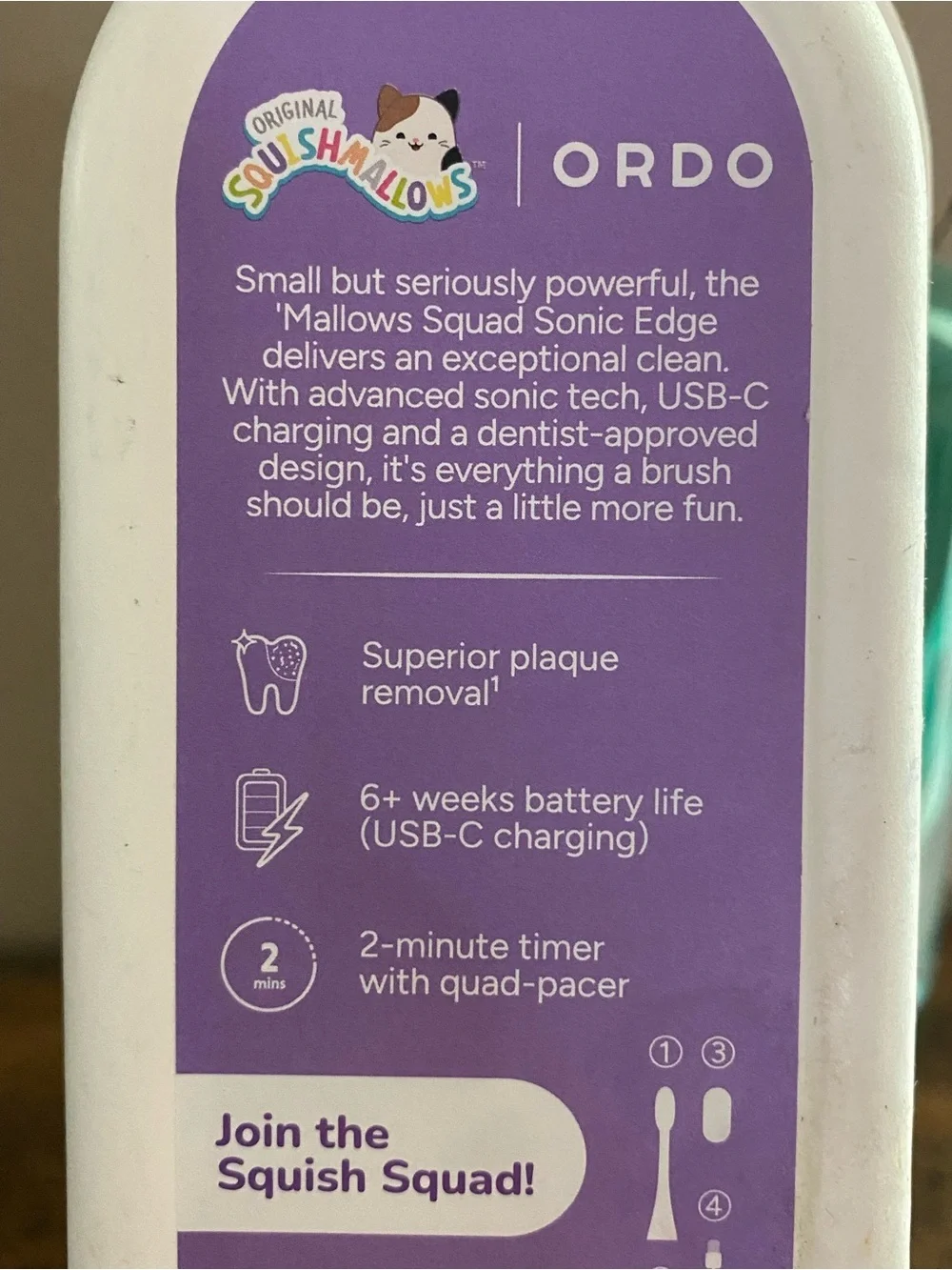 Ordo Sonic Edge Rechargeable Toothbrush ‘Mallows Squad', new!